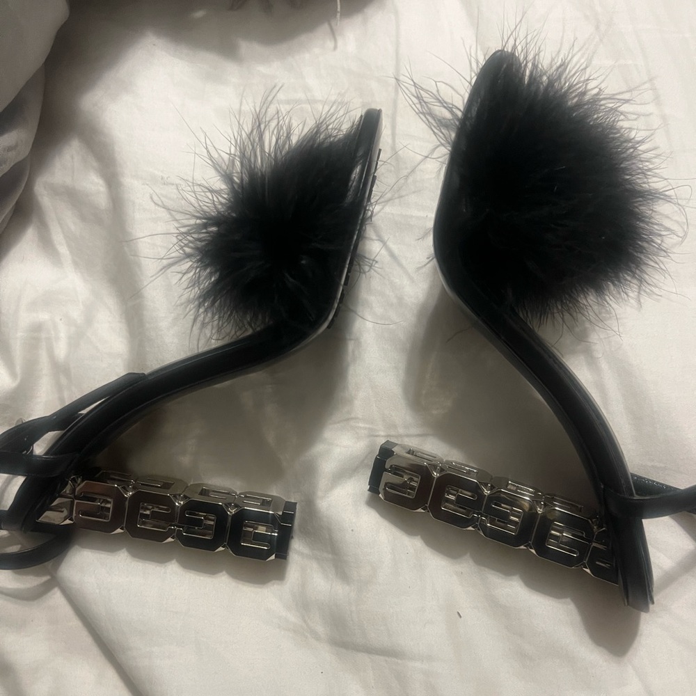 Black givenchy block heels new edition